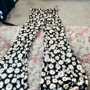 flare sunflower leggings